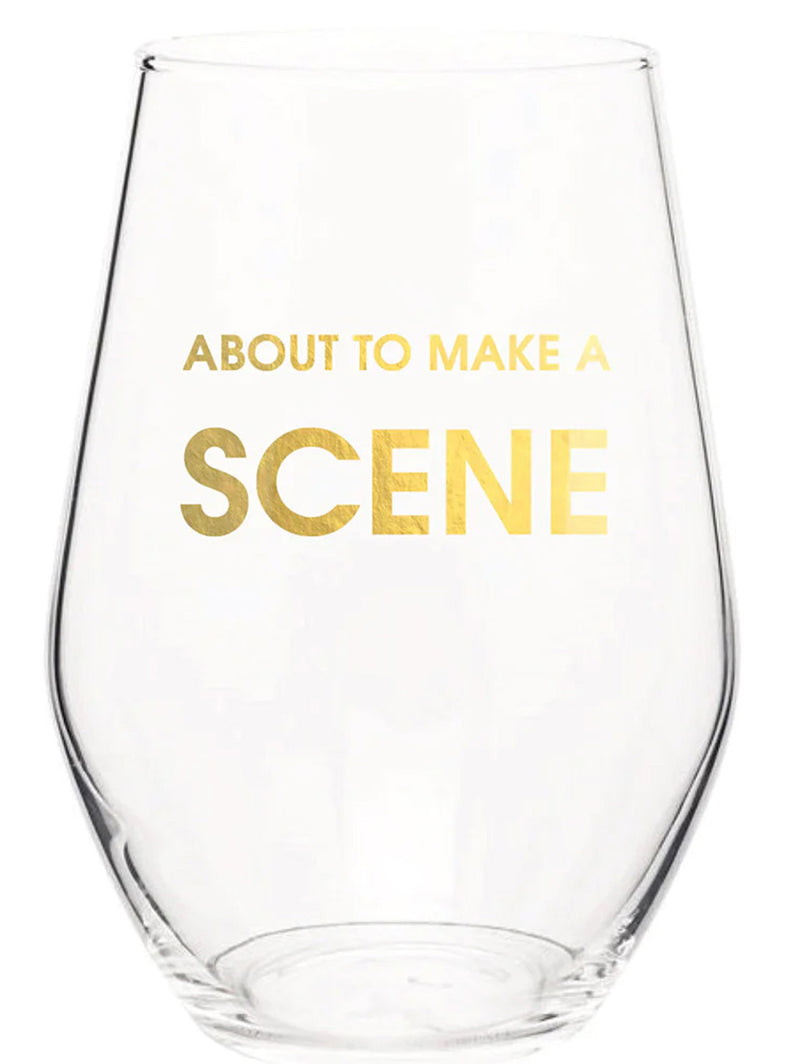 Wine Glasses-CHEZ GAGNE LETTERPRESS-Over the Rainbow