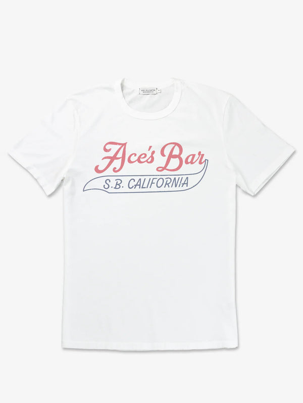 Supima Ace's Bar Graphic Tee - Chalk-ACE RIVINGTON-Over the Rainbow