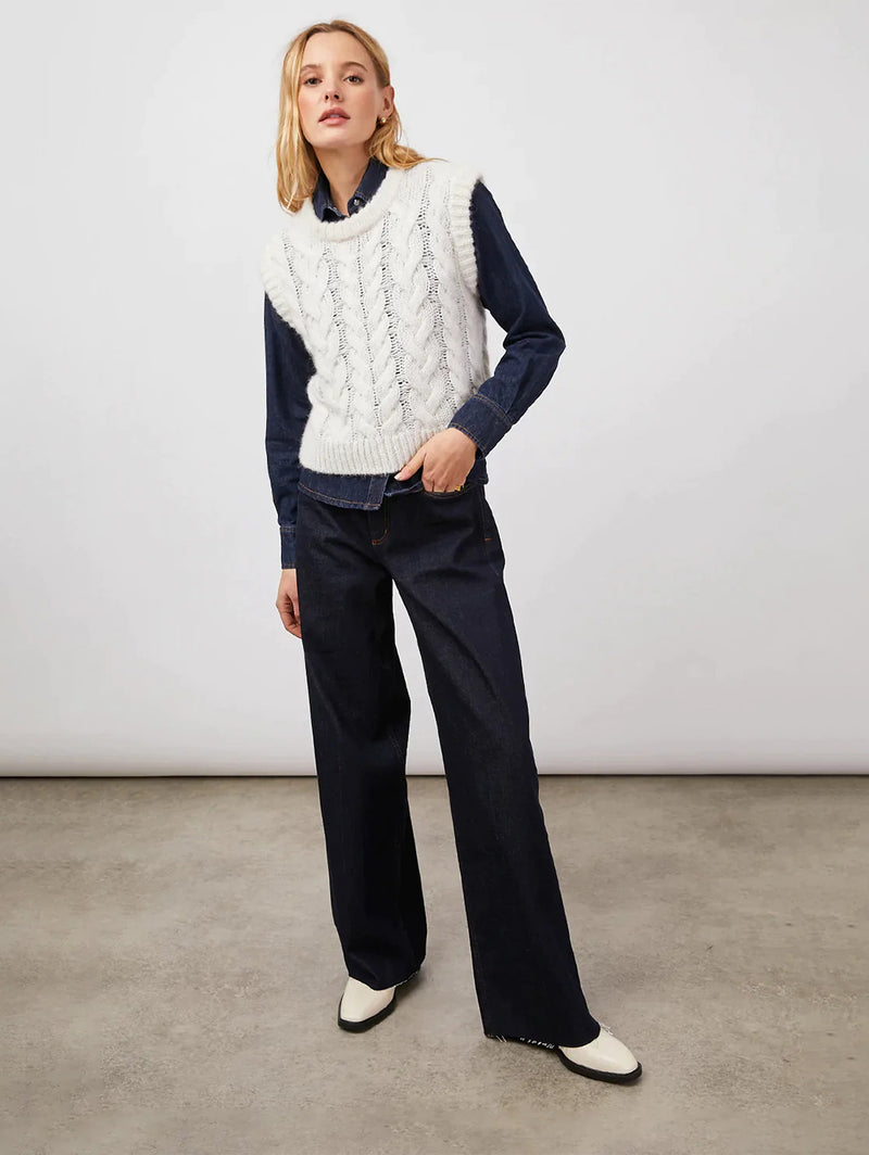 Alexis Sweater Vest - Ivory-Rails-Over the Rainbow
