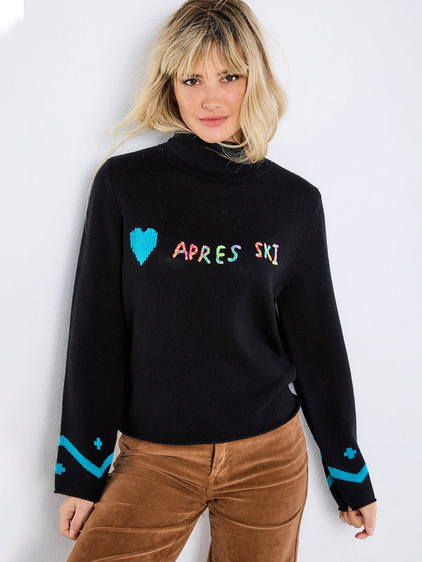Apres Ski Sweater - Black-LISA TODD-Over the Rainbow