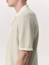 Avery Zig-Zag Knit Shirt - Ivory