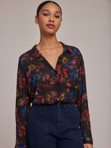 Print Shirt - Evening Garden-Bella Dahl-Over the Rainbow