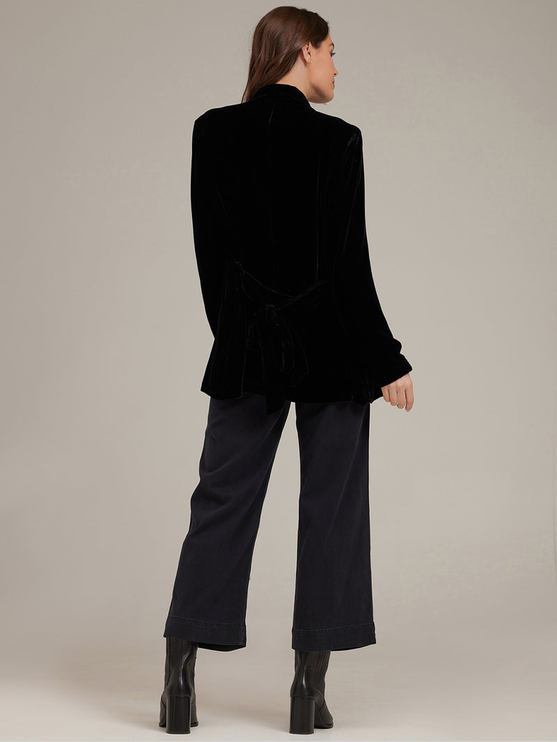 Velvet Jacket - Black-Bella Dahl-Over the Rainbow