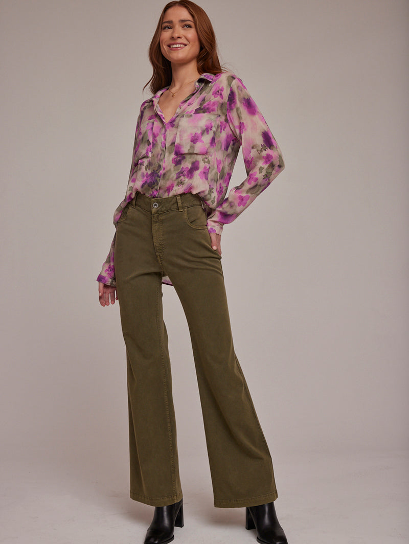 Hipster Shirt - Floral Print-Bella Dahl-Over the Rainbow