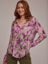 Hipster Shirt - Floral Print-Bella Dahl-Over the Rainbow