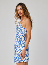 Fitted Cami Mini Dress - Stamped Floral Print-Bella Dahl-Over the Rainbow