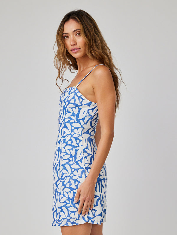 Fitted Cami Mini Dress - Stamped Floral Print-Bella Dahl-Over the Rainbow