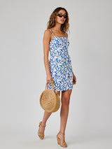 Fitted Cami Mini Dress - Stamped Floral Print-Bella Dahl-Over the Rainbow