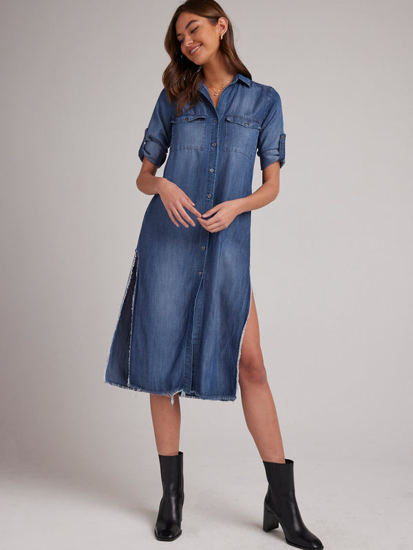 Midi Shirt Dress - Moonlight-Bella Dahl-Over the Rainbow