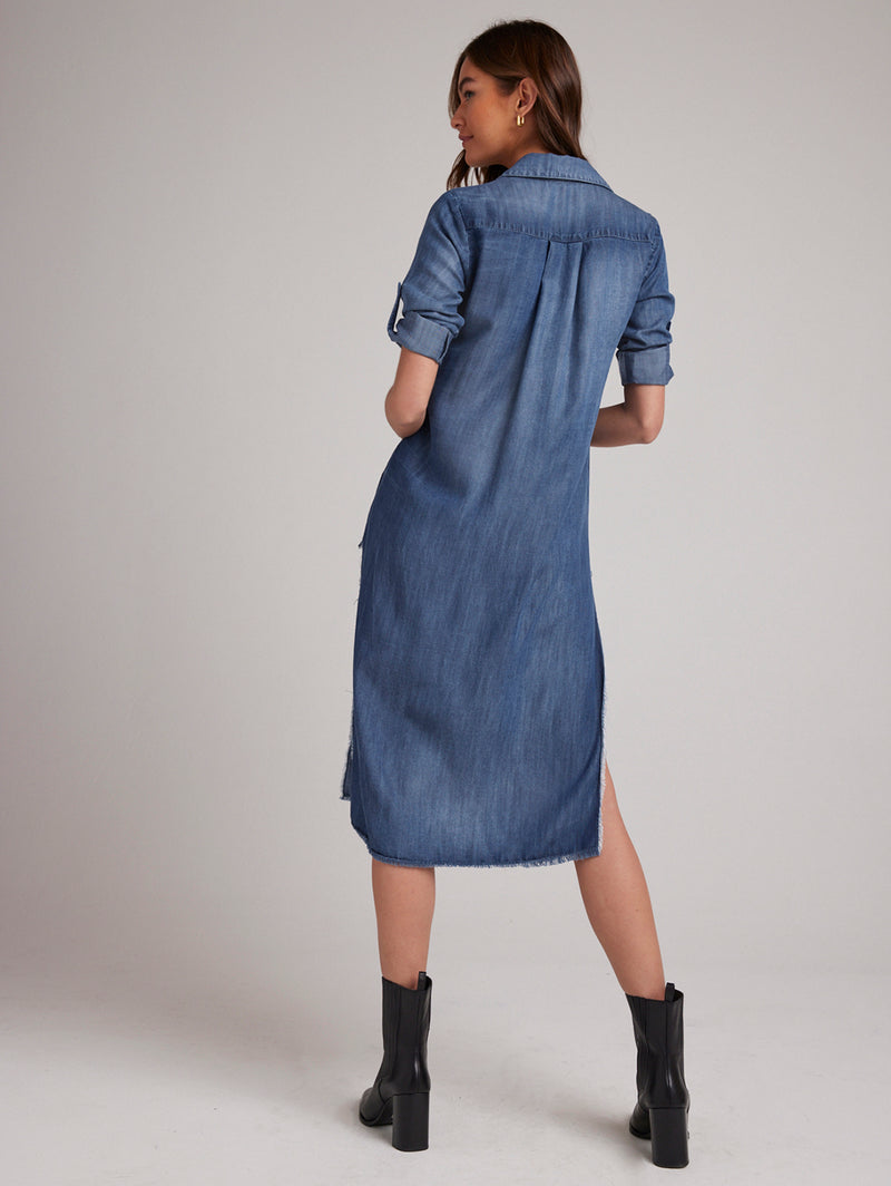 Midi Shirt Dress - Moonlight-Bella Dahl-Over the Rainbow
