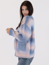 Betsy Ombre Cardigan - Blue Pink-LYLA+LUXE-Over the Rainbow