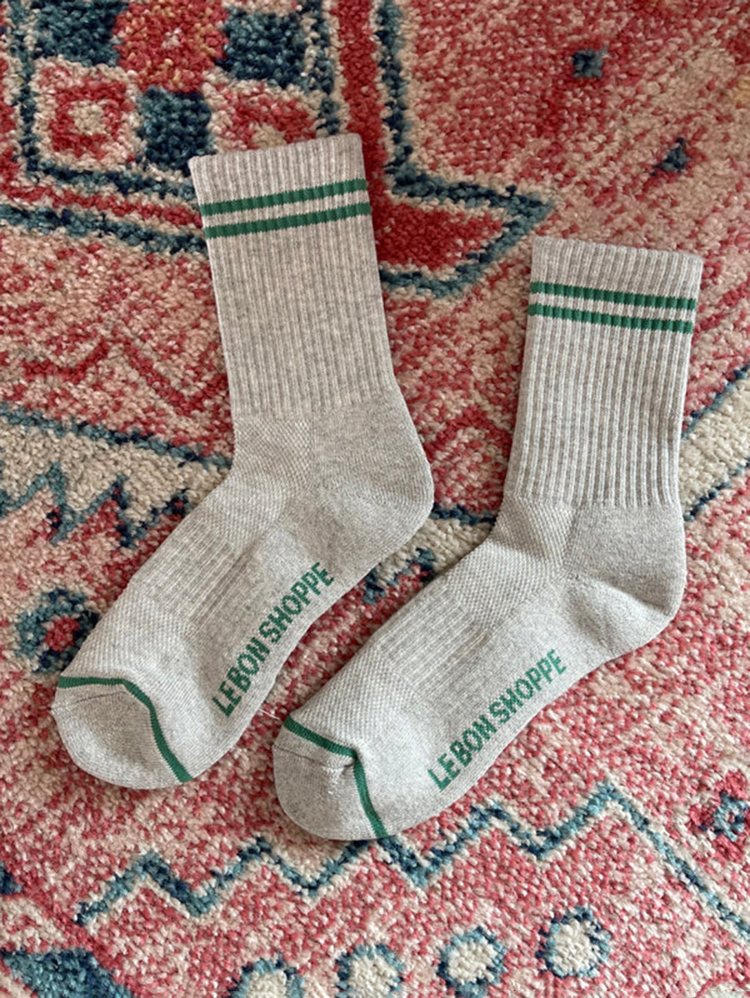 Boyfriend Socks - Light Grey-LE BON SHOPPE-Over the Rainbow