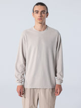 Long Sleeve Velour T-Shirt - Tidal Foam-UNFEIGNED-Over the Rainbow