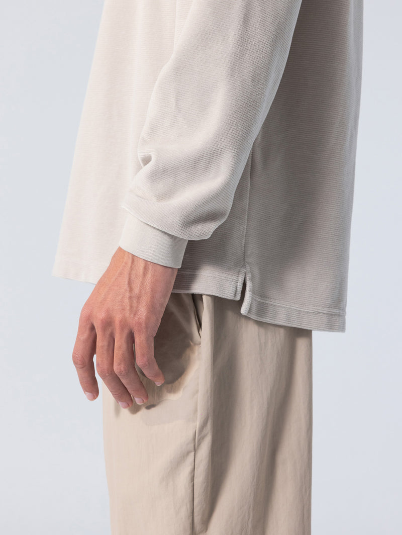 Long Sleeve Velour T-Shirt - Tidal Foam-UNFEIGNED-Over the Rainbow