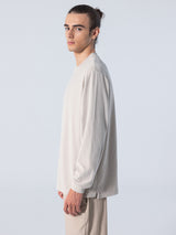 Long Sleeve Velour T-Shirt - Tidal Foam-UNFEIGNED-Over the Rainbow