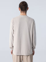 Long Sleeve Velour T-Shirt - Tidal Foam-UNFEIGNED-Over the Rainbow