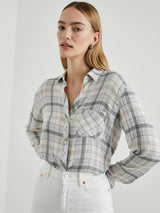 Brady Plaid Shirt - Sky Haze-Rails-Over the Rainbow