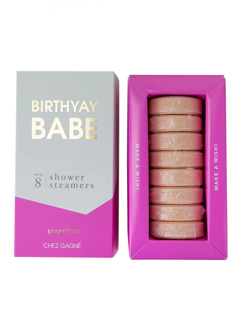 Shower Steamer Set - Birthyay Babe Grapefruit-CHEZ GAGNE LETTERPRESS-Over the Rainbow