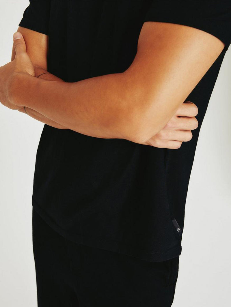 Bryce Crew Neck Tee - True Black-AG Jeans-Over the Rainbow