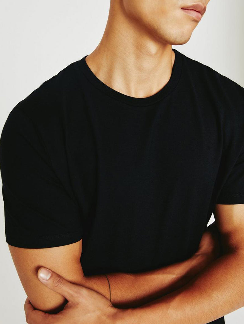 Bryce Crew Neck Tee - True Black-AG Jeans-Over the Rainbow