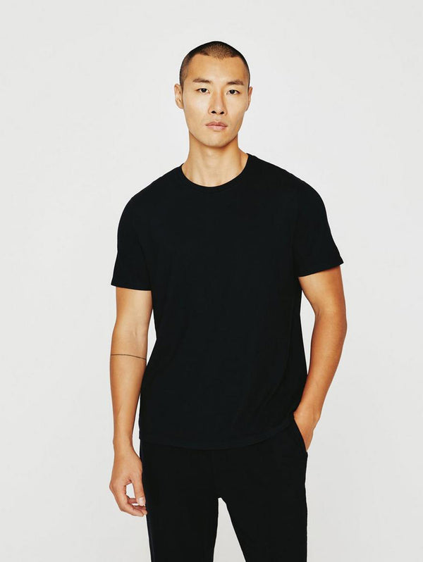 Bryce Crew Neck Tee - True Black-AG Jeans-Over the Rainbow