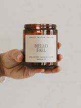Amber Jar Soy Candle - Hello Fall-SWEET WATER DECOR-Over the Rainbow