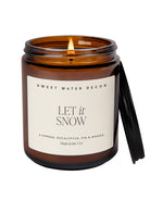 Amber Jar Soy Candle - Let It Snow-SWEET WATER DECOR-Over the Rainbow