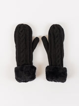 Sherpa Lined Cable Mittens-LYLA+LUXE-Over the Rainbow