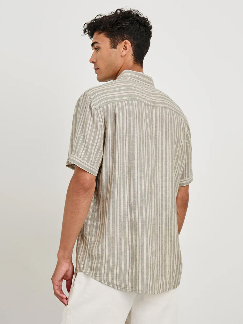 Carson Shirt - Almond Mauve Stripe-Rails-Over the Rainbow
