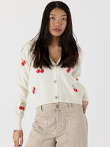 Cherry Cardigan - Off White-LYLA+LUXE-Over the Rainbow