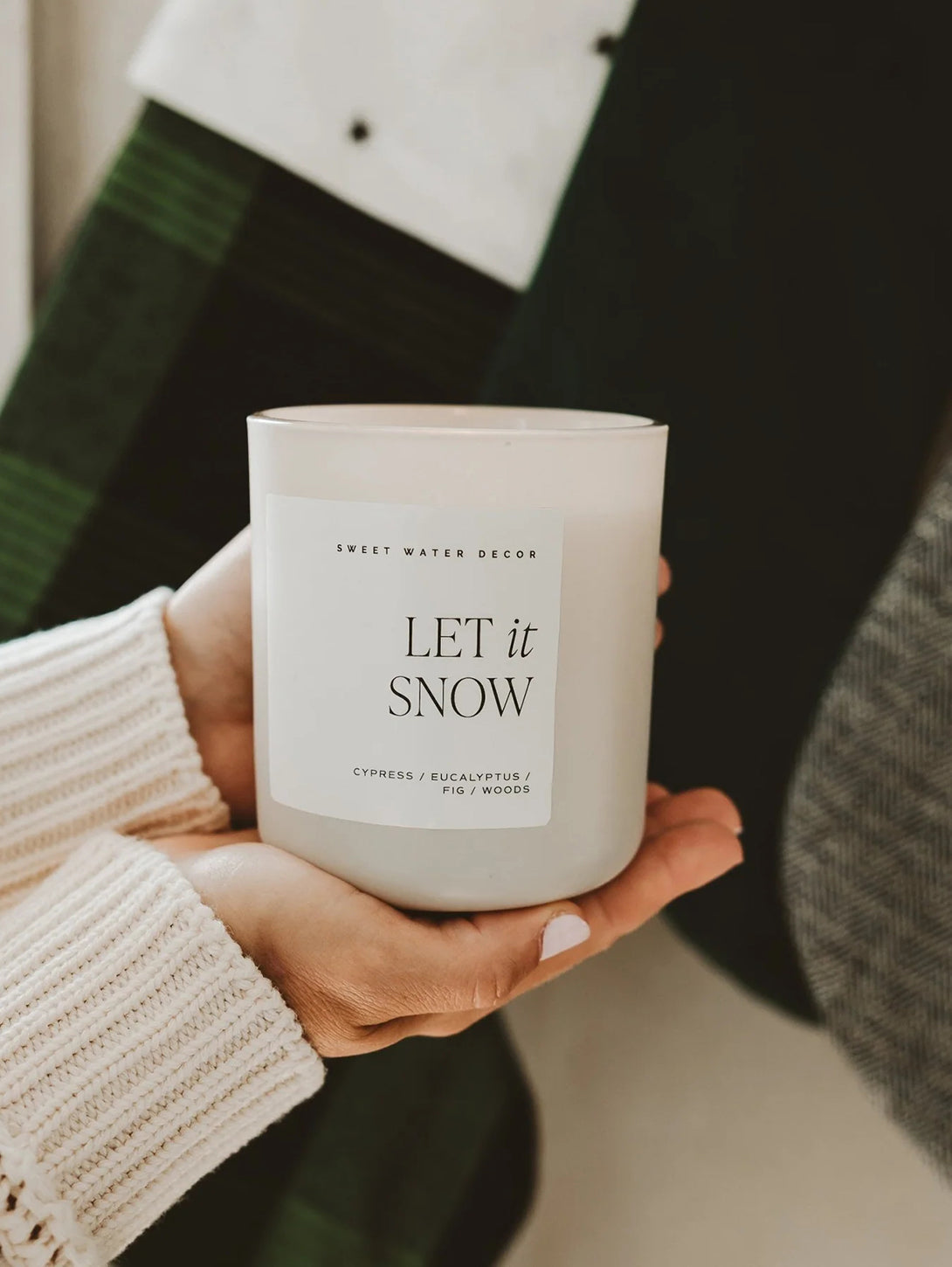 Matte Jar Soy Candle - Let It Snow-SWEET WATER DECOR-Over the Rainbow