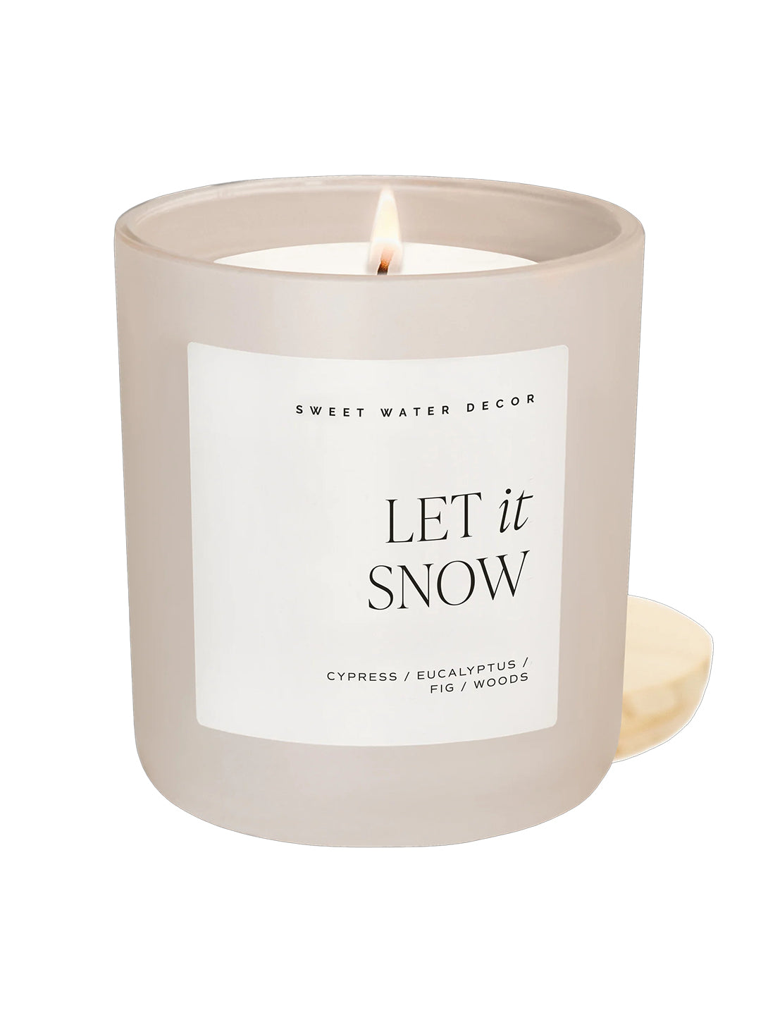 Matte Jar Soy Candle - Let It Snow-SWEET WATER DECOR-Over the Rainbow