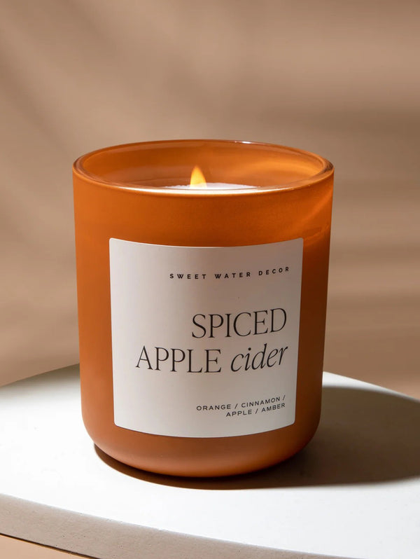 Holiday Orange Jar 15oz Candle-SWEET WATER DECOR-Over the Rainbow