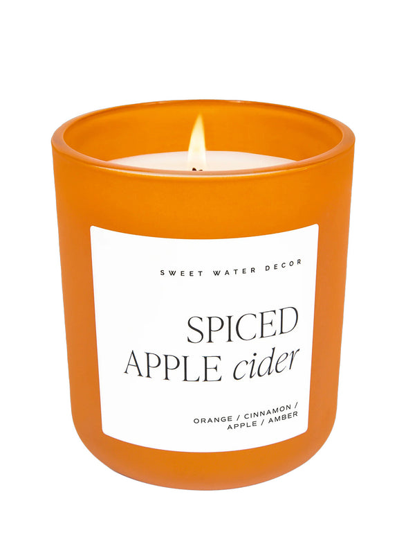 Holiday Orange Jar 15oz Candle-SWEET WATER DECOR-Over the Rainbow