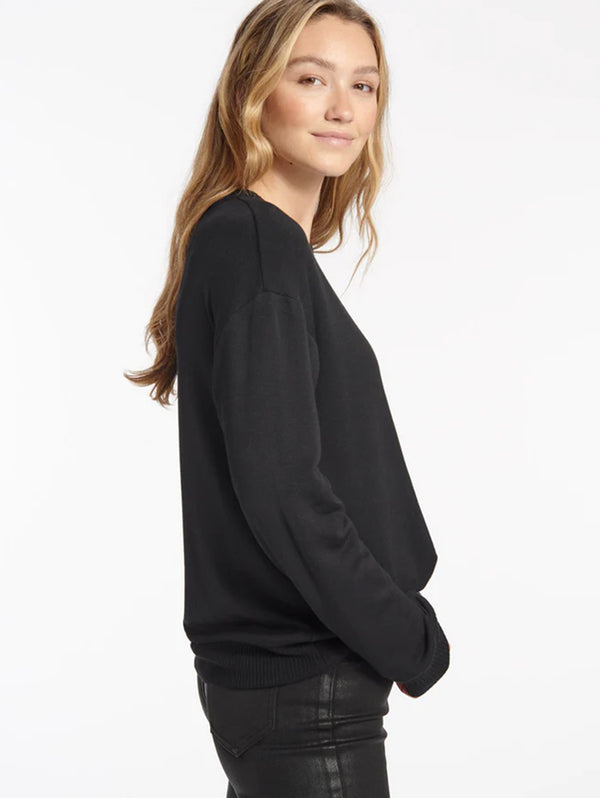 Supersoft Pullover - Black-SPLENDID-Over the Rainbow