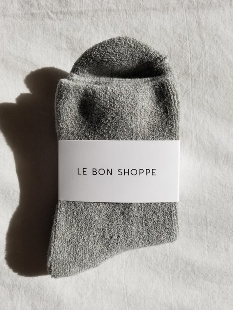 Cloud Socks - Heather Grey-LE BON SHOPPE-Over the Rainbow