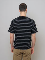 Short Sleeve Striped Tee - Black/Natural