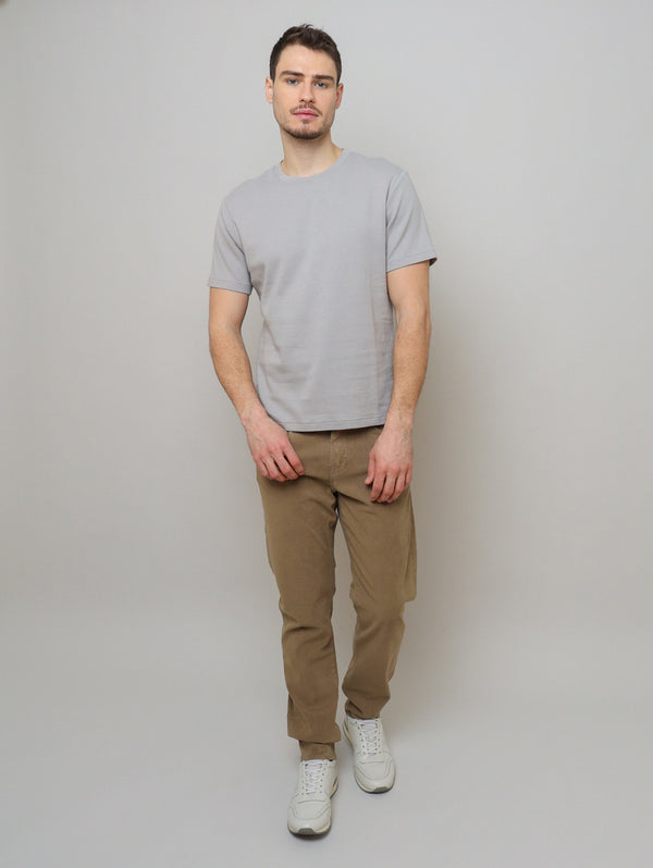 Duo Fold Tee - Cloud Grey