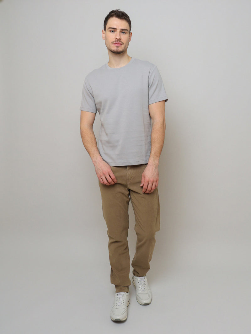 Duo Fold Tee - Cloud Grey