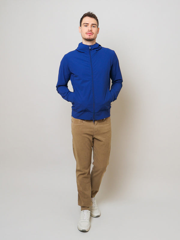 Luiz Hooded Jacket - Eclipse Blue