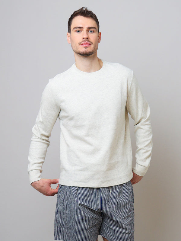 Duofold Long Sleeve Crew Top - Oatmeal Heather