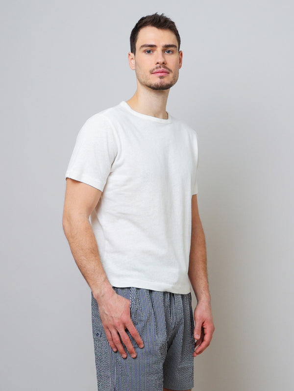 Linen Tee - White