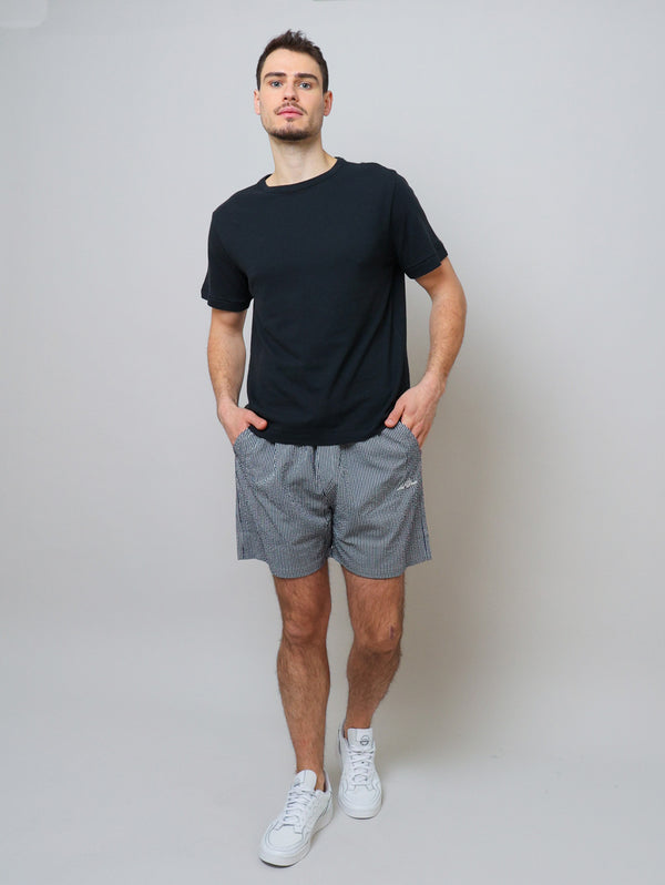 Linen Tee - Deep Black