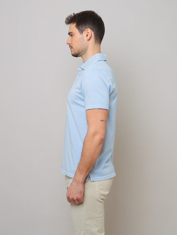 Old Wash Polo - Blue Ice