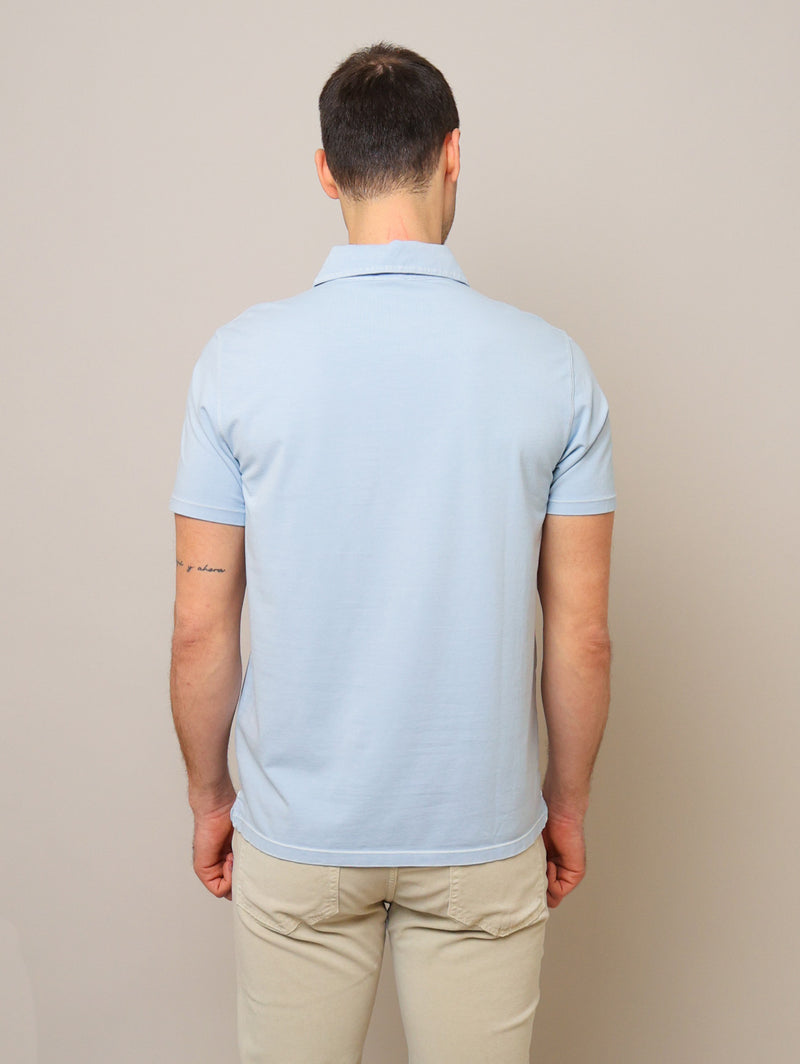 Old Wash Polo - Blue Ice
