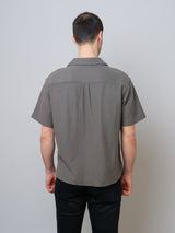 Jacquard Relaxed Shirt - Dark Sage
