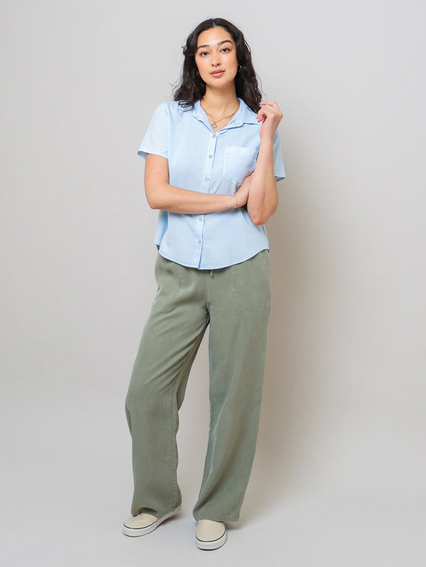 Short Sleeve Pocket Shirt - Clear Water