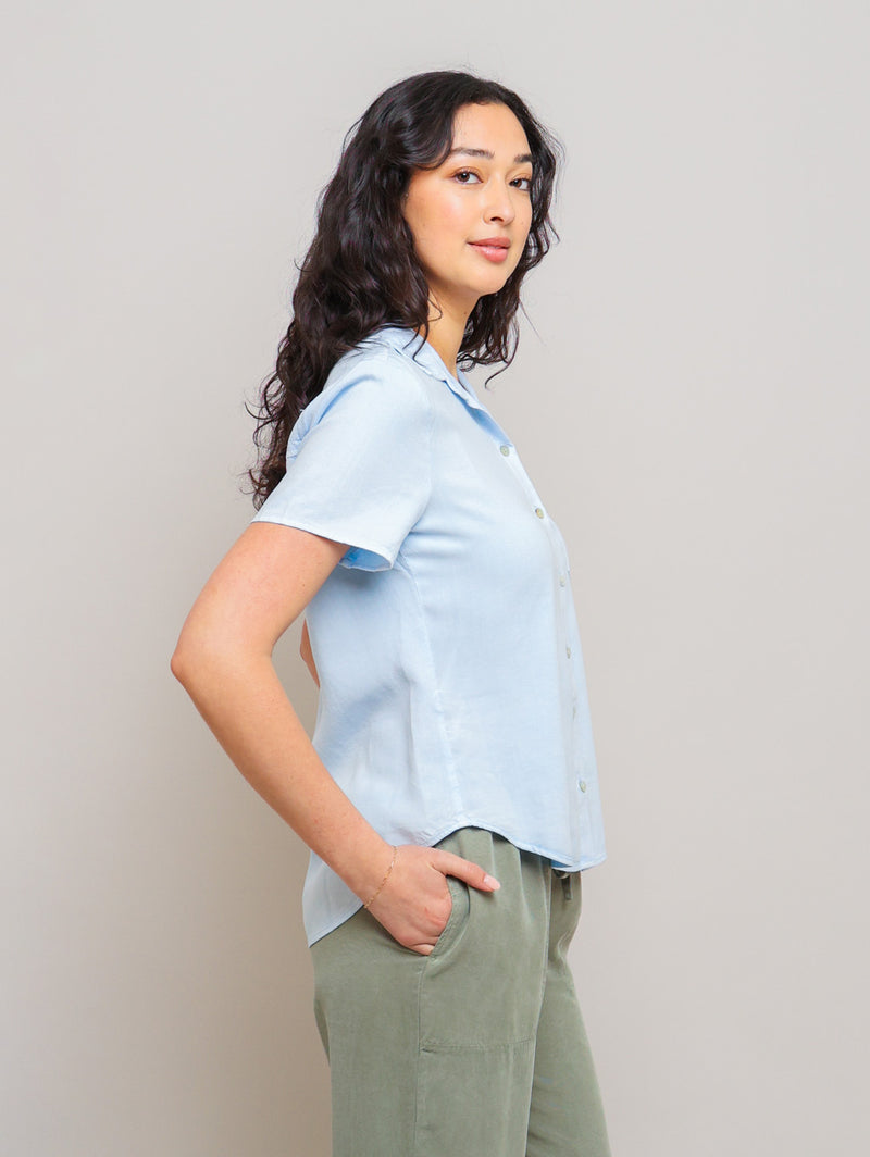 Short Sleeve Pocket Shirt - Clear Water