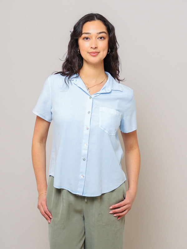 Short Sleeve Pocket Shirt - Clear Water