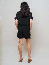 Linen Shorts - Black